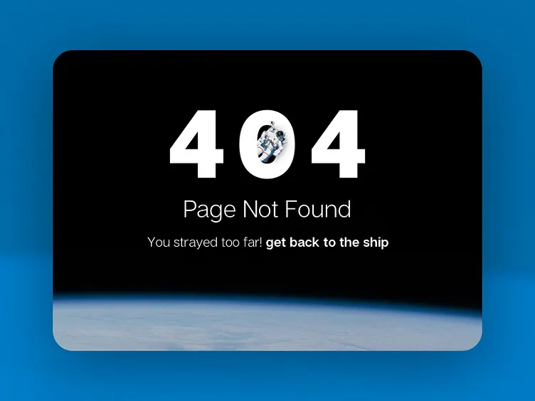 Daily UI — 404 Page