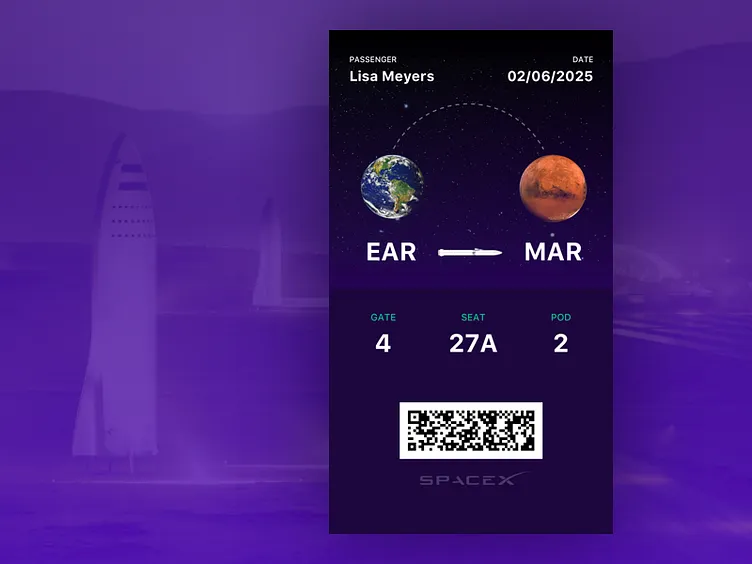 Daily UI — Boarding Pass